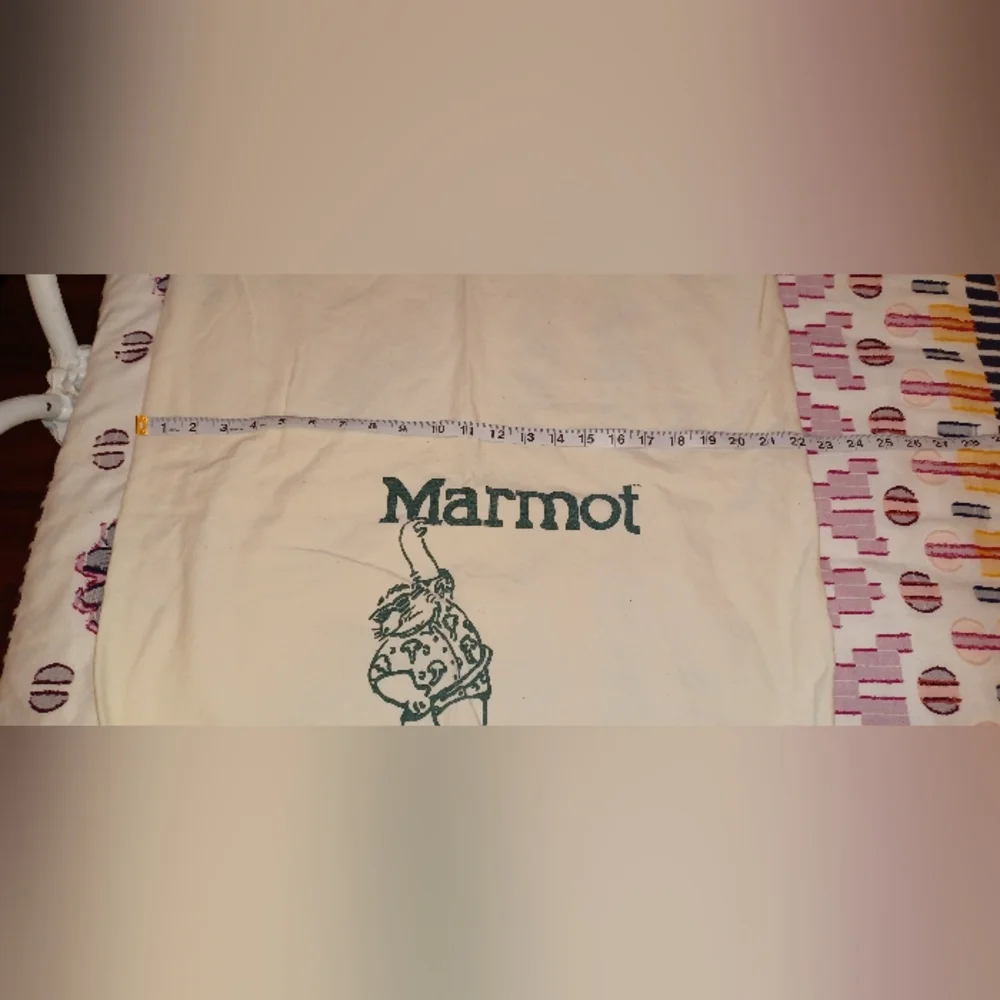 Marmot logo canvas laundry bag